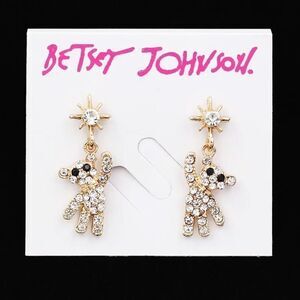 Adorable BJ Teddy Earrings NWT